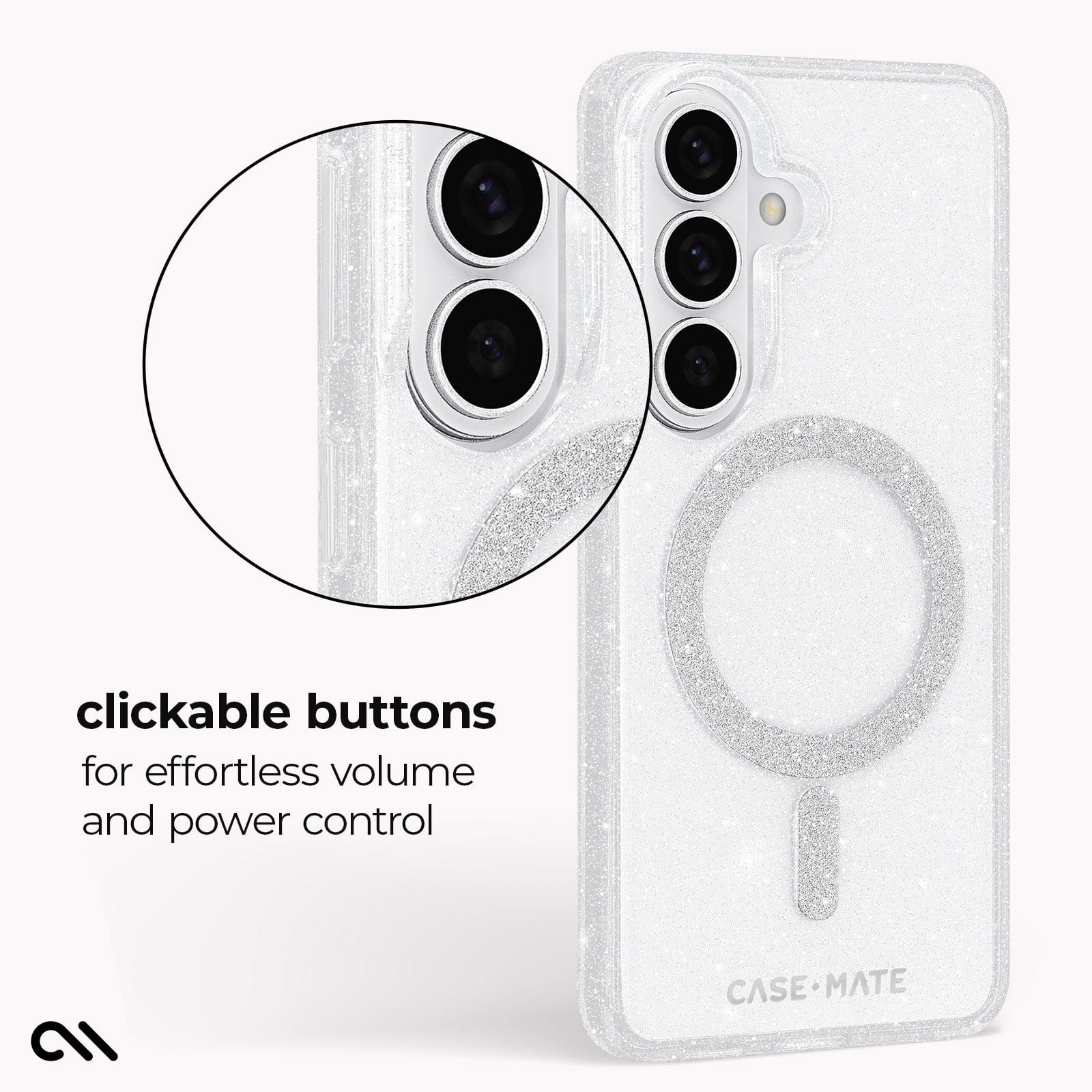 CASE-MATE Phone Cases Sheer Twinkle Silver coque argentée
