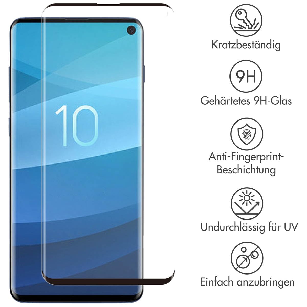 SELENCIA Protection d'écran en verre trempé G973F25111101 verre trempé Samsung Galaxy S10