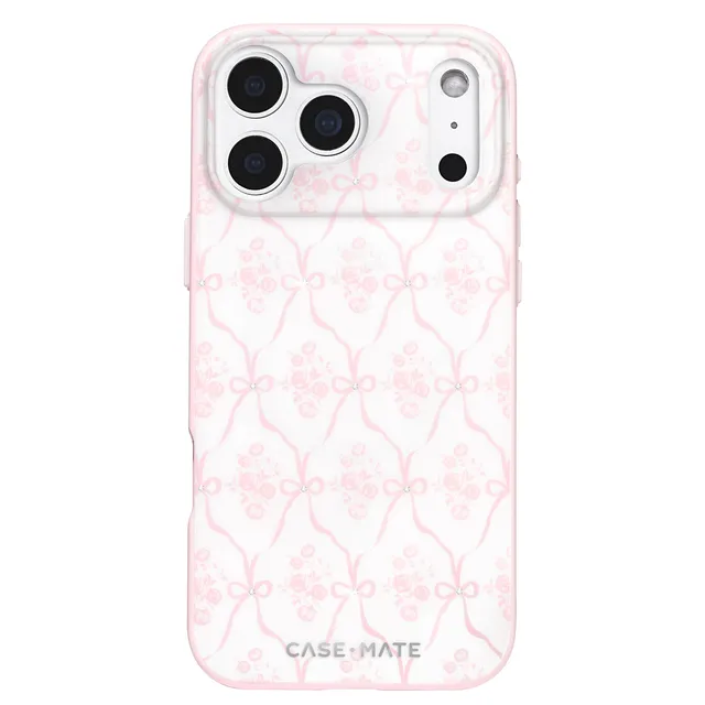 CASE-MATE Phone Cases Ballet Pink Bow MagSafe iPhone 17 Pro Max rose