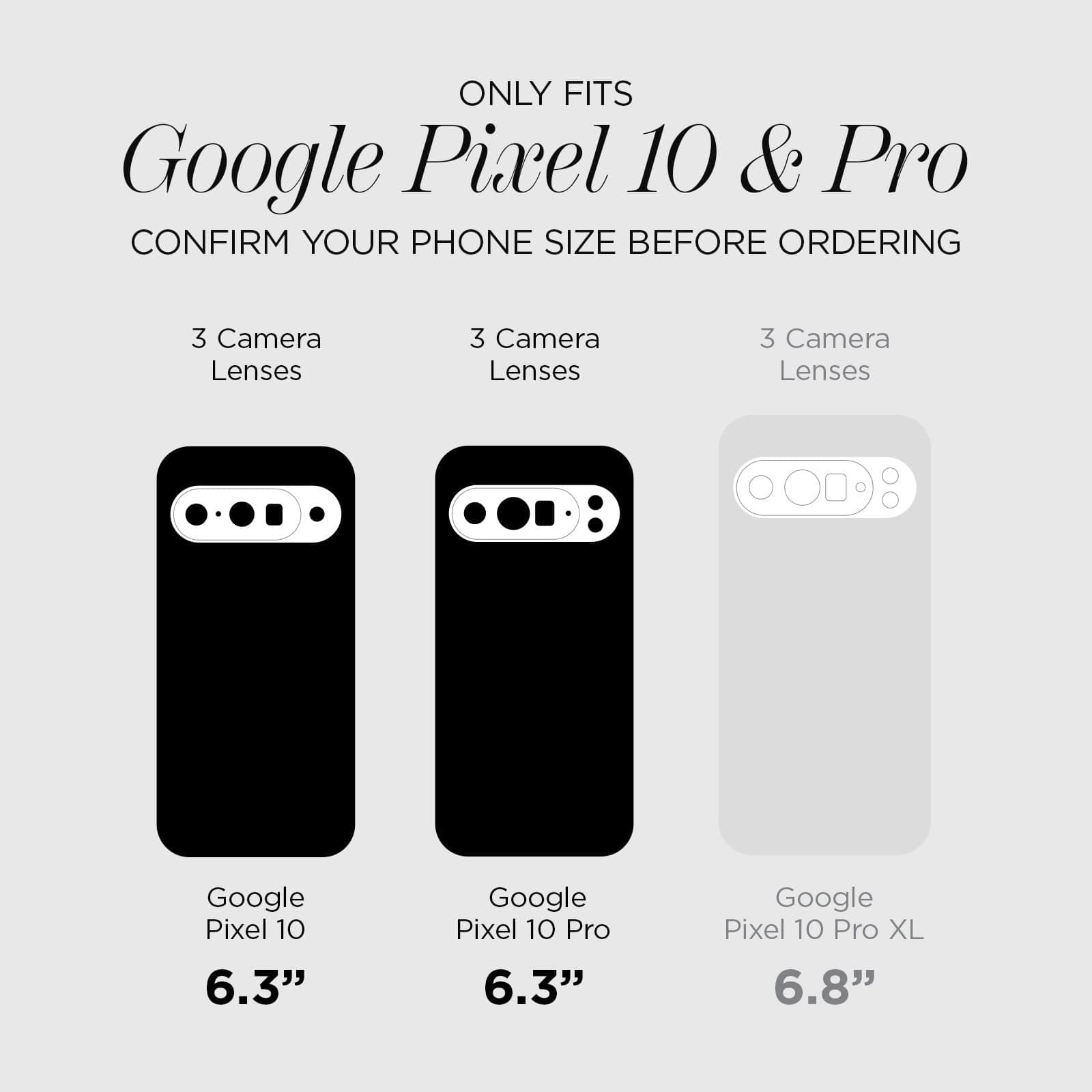 CASE-MATE Lens Protectors Glass Camera Lens Protector Pixel 10 Pro protection caméra verre transparent