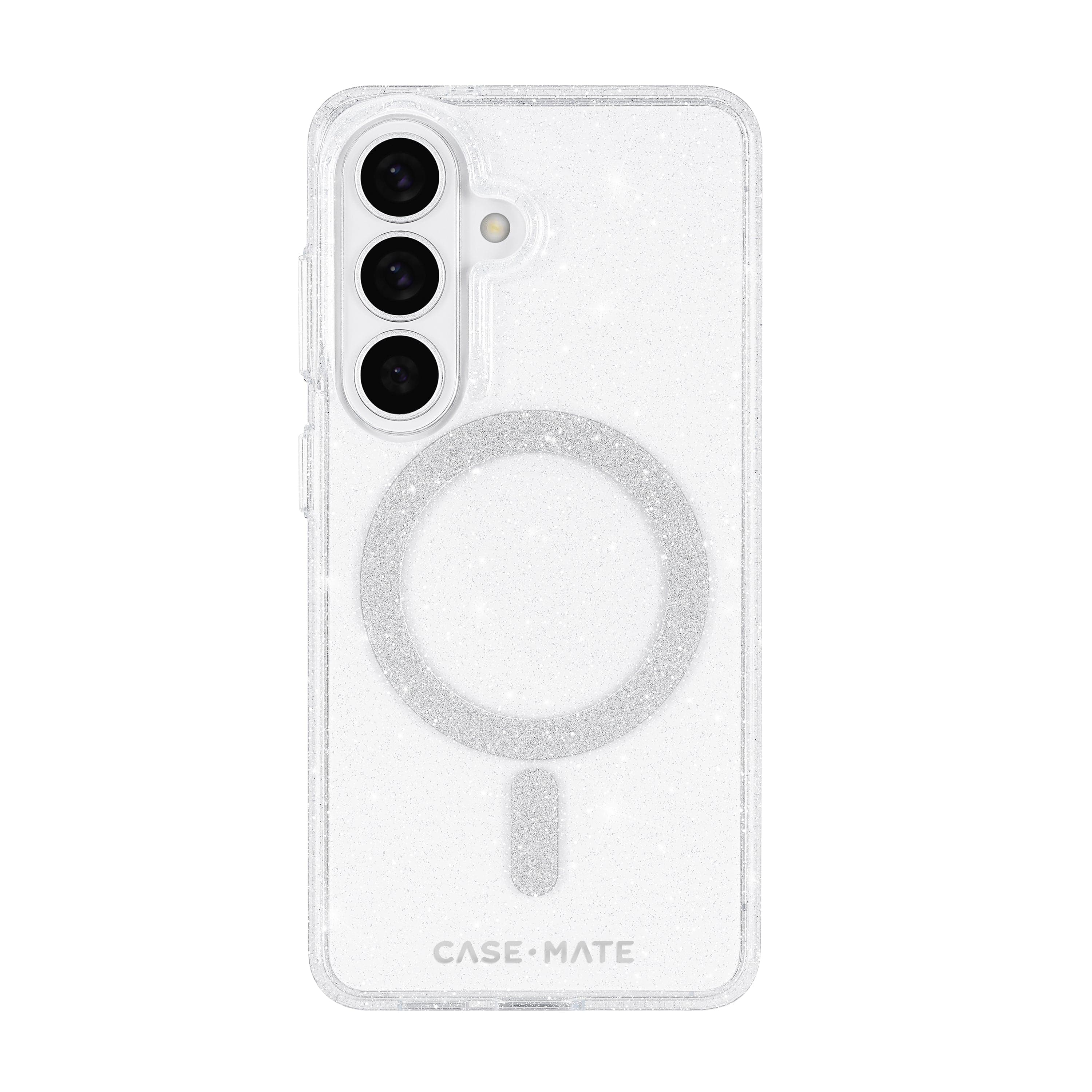 CASE-MATE Phone Cases Sheer Twinkle Silver with Magnet coque Galaxy S26 argentée