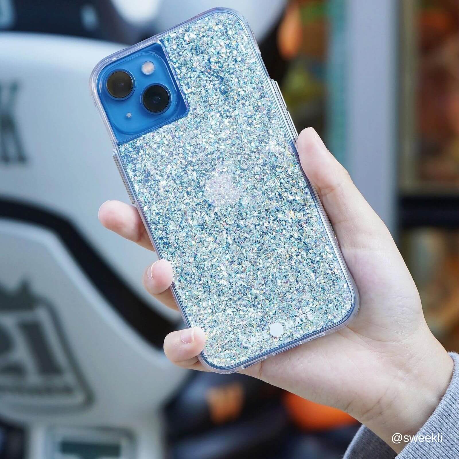 CASE-MATE Twinkle Stardust iPhone 13 mini coque argentée pailletée