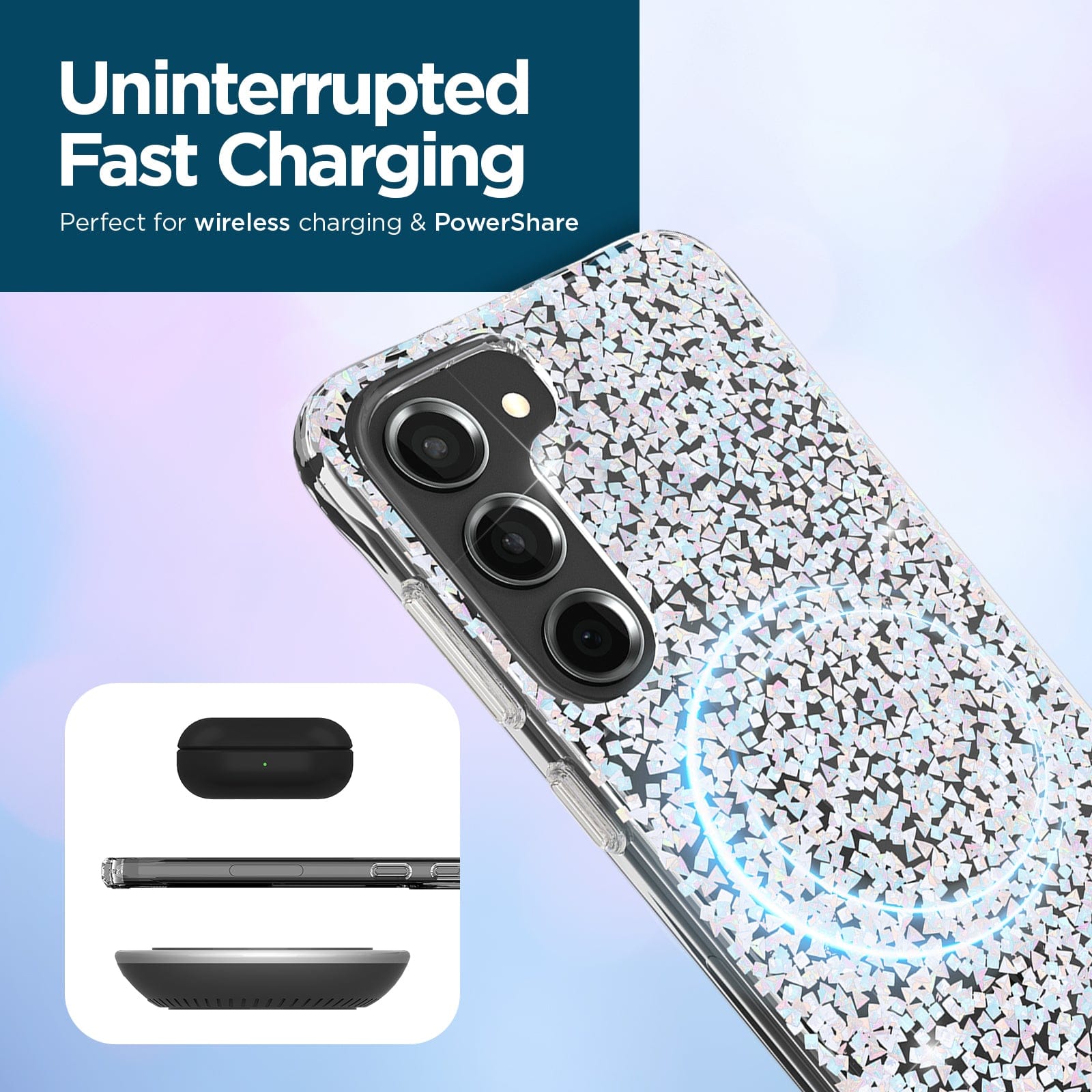 CASE-MATE Twinkle Diamond coque Galaxy S23 Twinkle Diamond recyclée