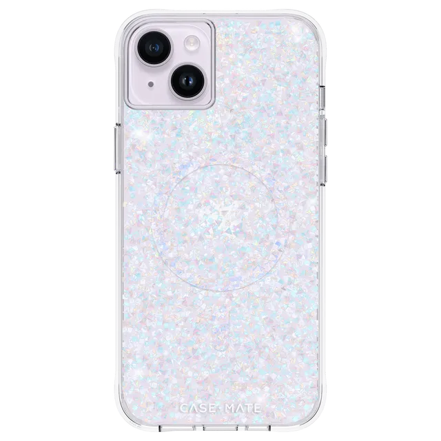 CASE-MATE Phone Cases Twinkle Diamond (MagSafe) coque iPhone 14 Plus argentée