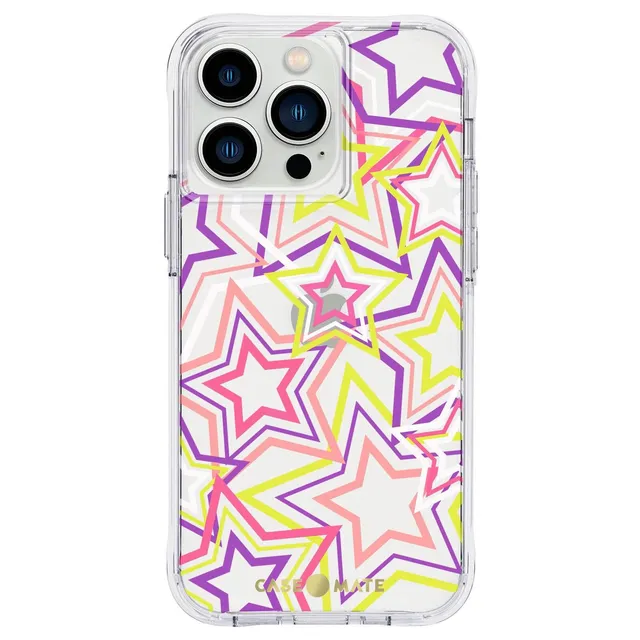 CASE-MATE Phone Cases Neon Stars coque iPhone 13 Pro multicolore