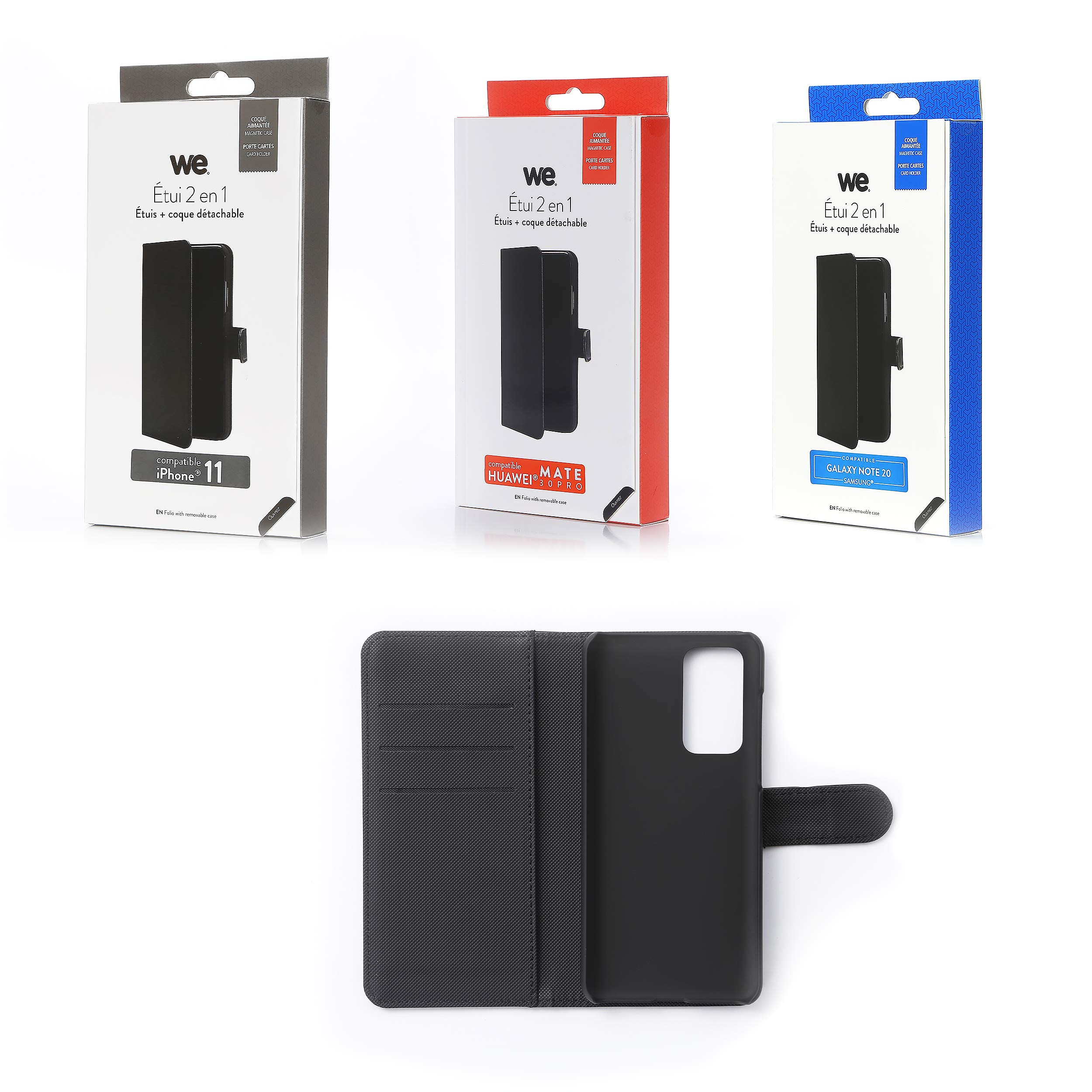 WE Accessoires Smartphone Galaxy S20 Plus étui portefeuille fin