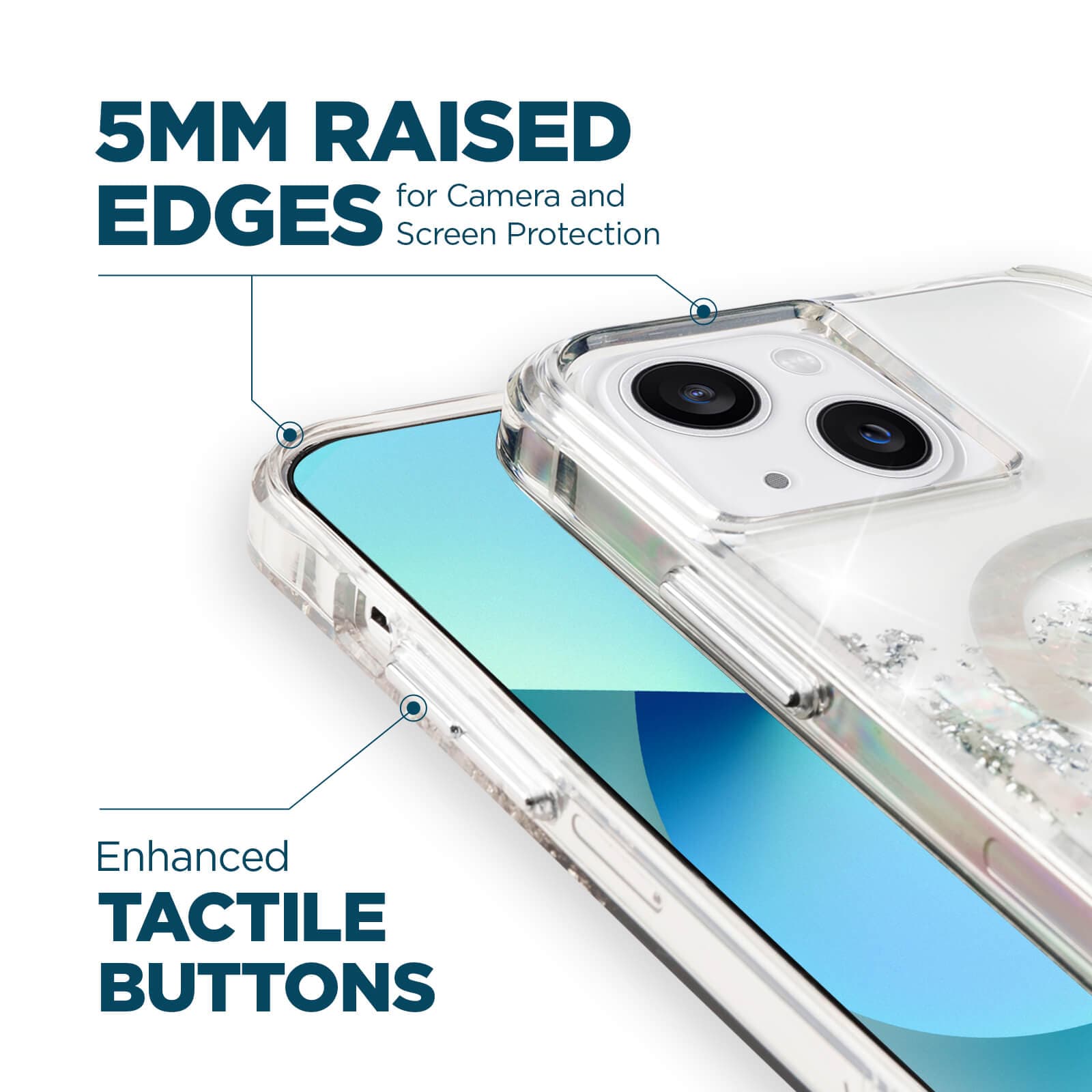 CASE-MATE Phone Cases Touch of Pearl coque iPhone 14 Plus nacre MagSafe