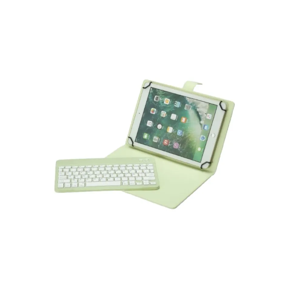WE WE POP étui universel 9-11 pouces avec clavier Bluetooth vert Azerty