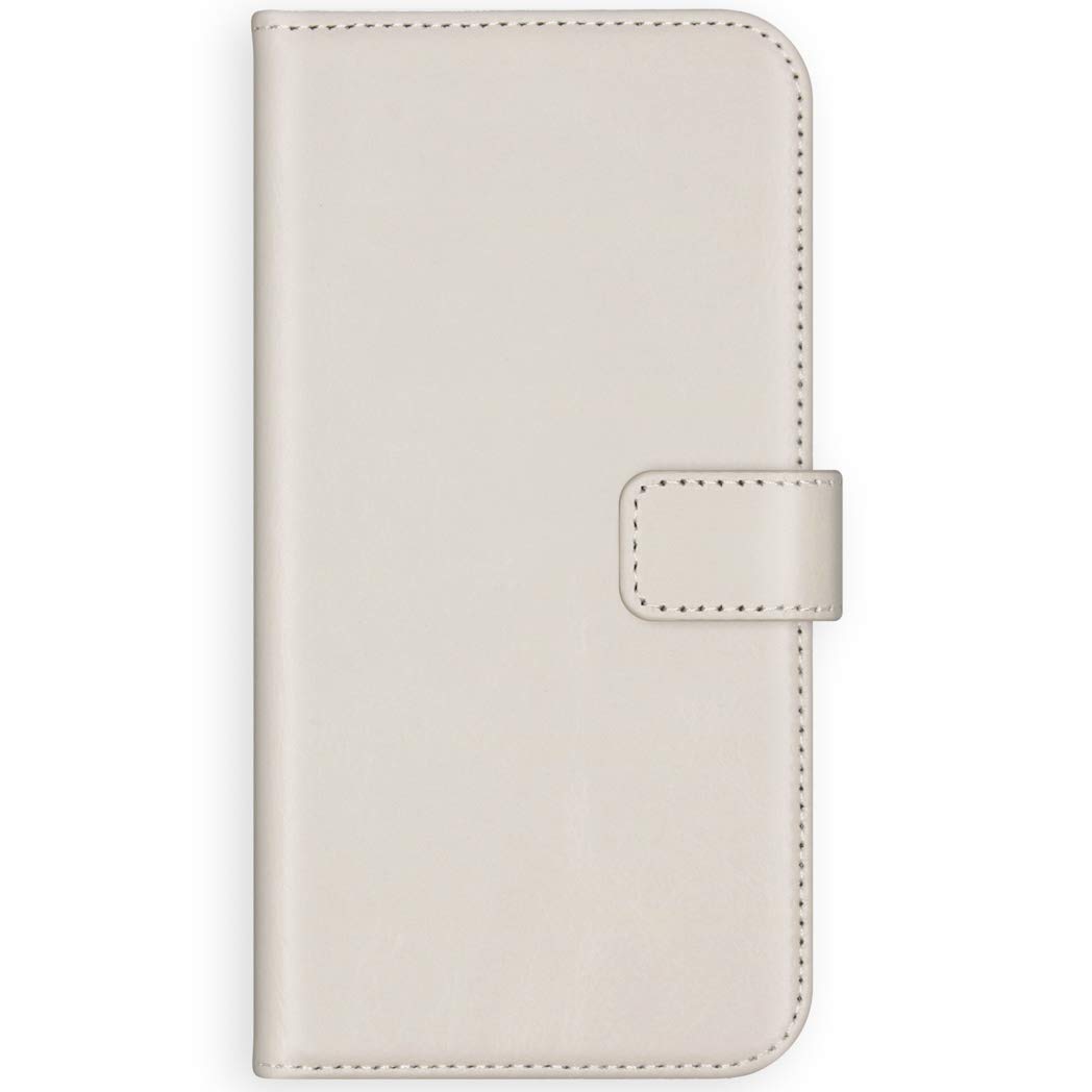 SELENCIA Étui à rabat Era Cuir Pochette Side Flip Case iPhone 12 gris cuir