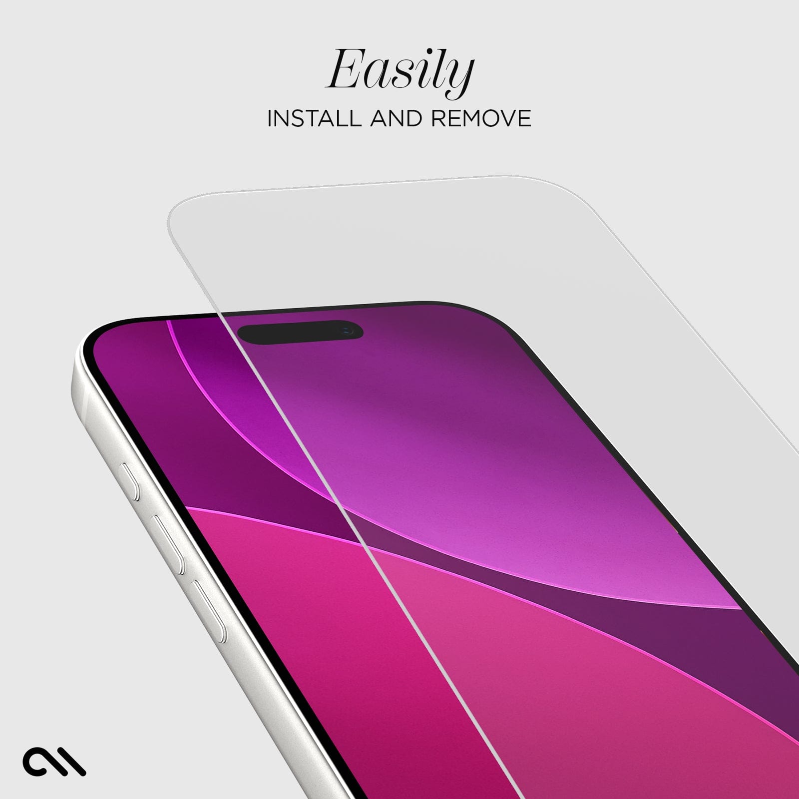 CASE-MATE Screen Protectors Easy Apply Glass verre trempé 3 pièces transparent haute clarté