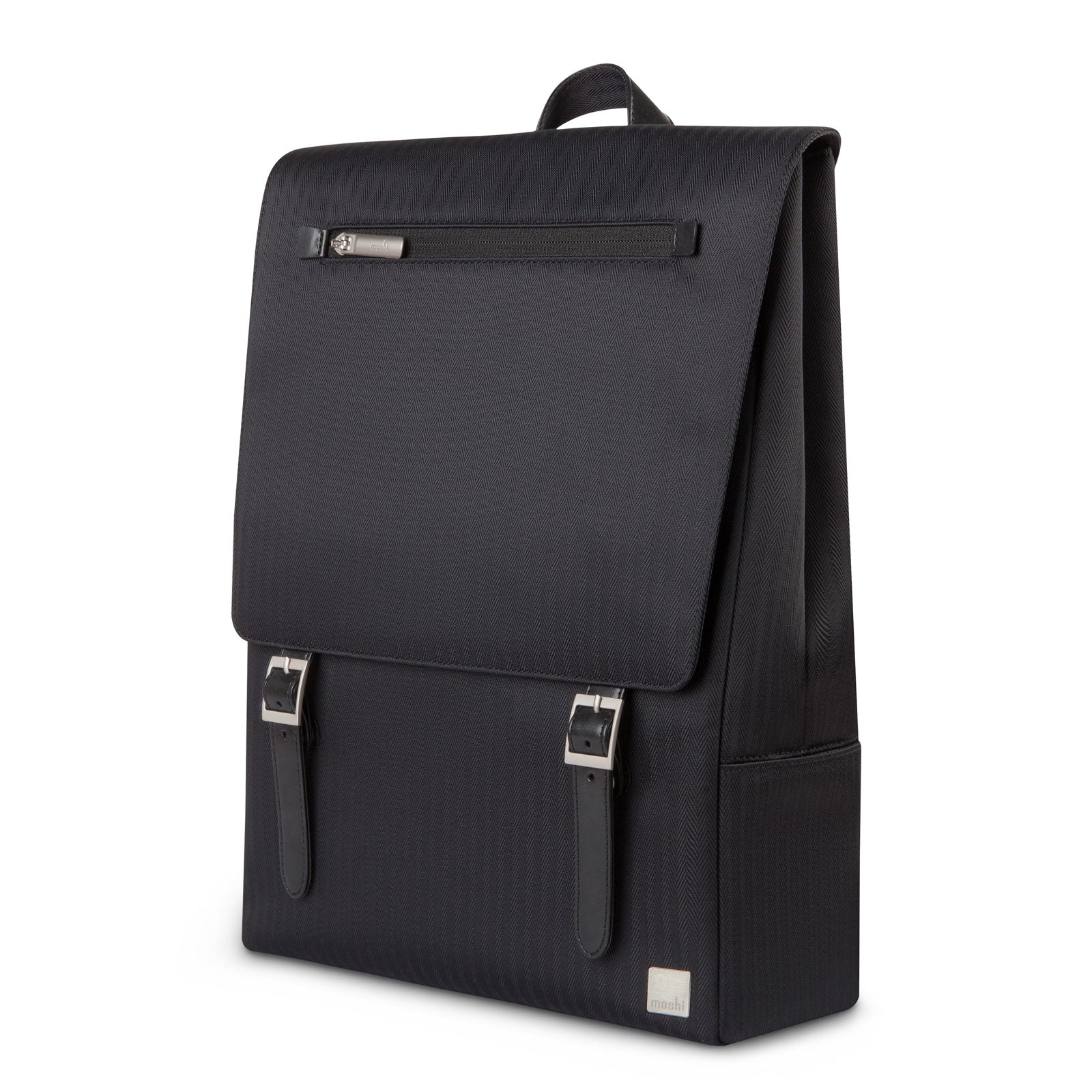 MOSHI Bags Helios Lite Slim Laptop Backpack sac à dos Herringbone Gray 13 pouces résistant aux intempéries