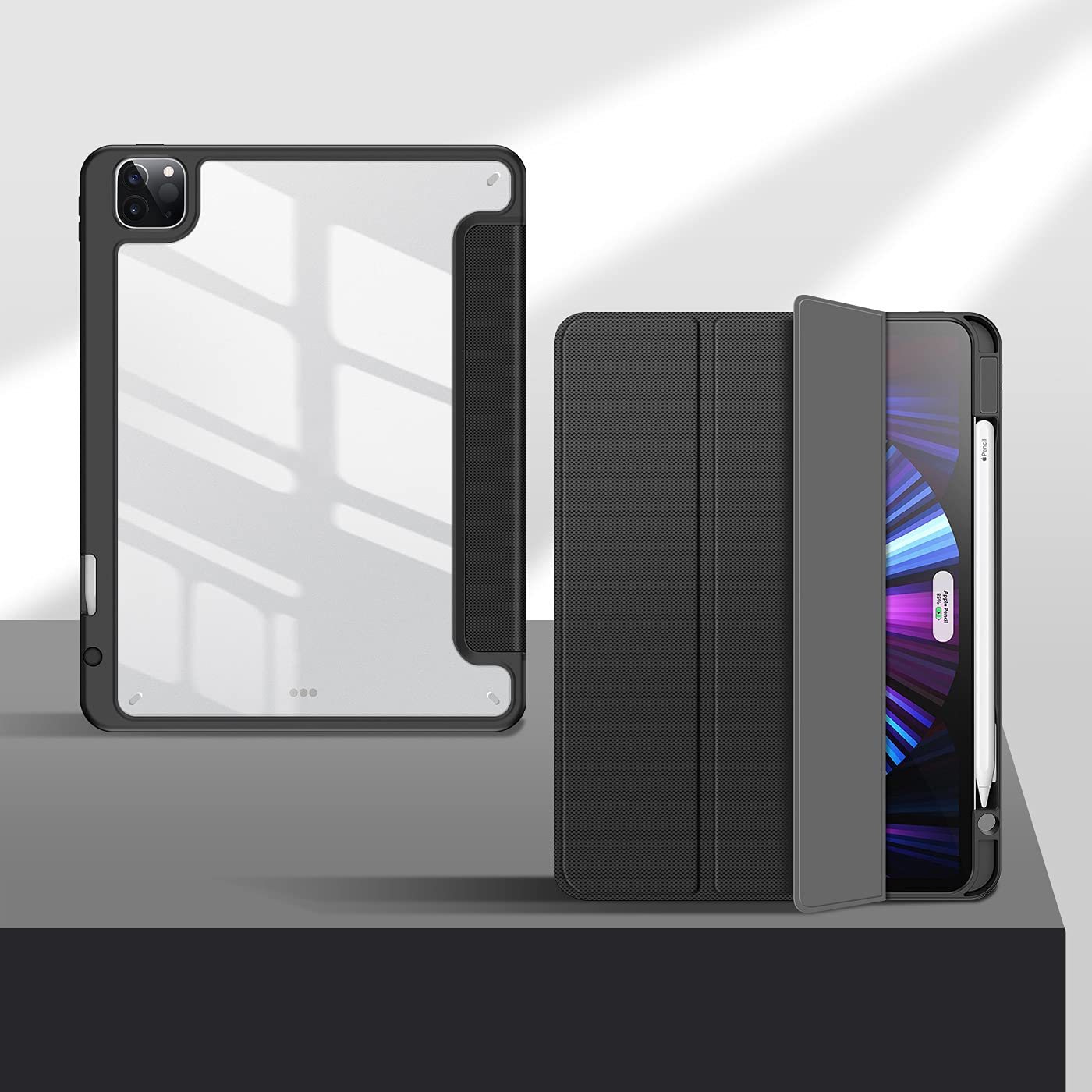 Dux Ducis Magi Series coque iPad Pro 12,9 pouces noire détachable