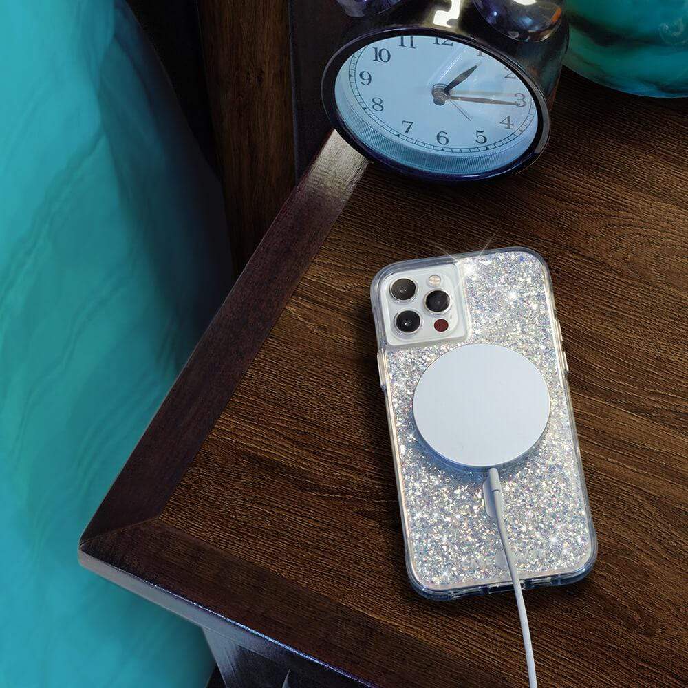 CASE-MATE Twinkle MagSafe coque iPhone 13 mini paillettes Stardust
