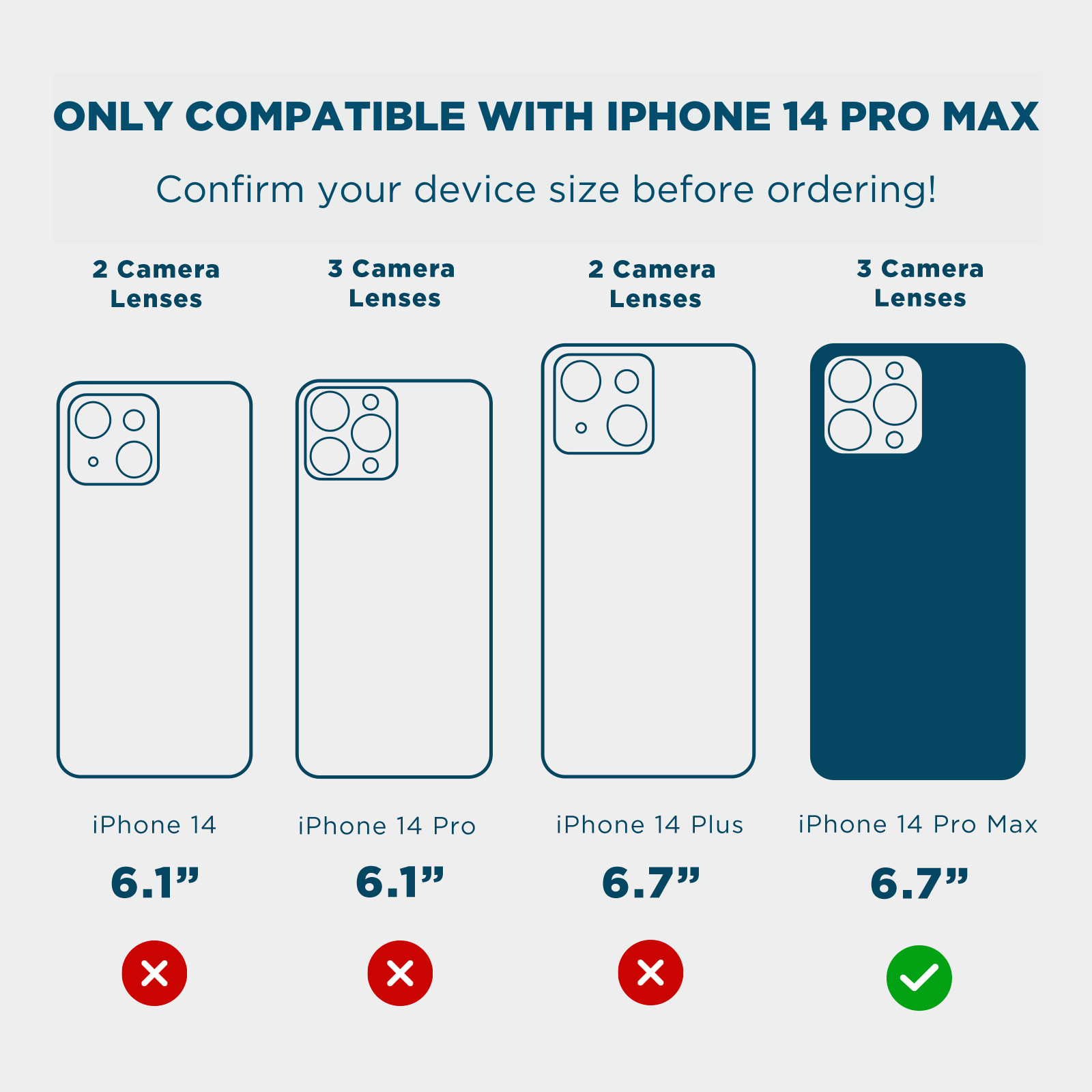 CASE-MATE Screen Protectors Glass Screen Protector verre trempé iPhone 14 Pro Max transparent