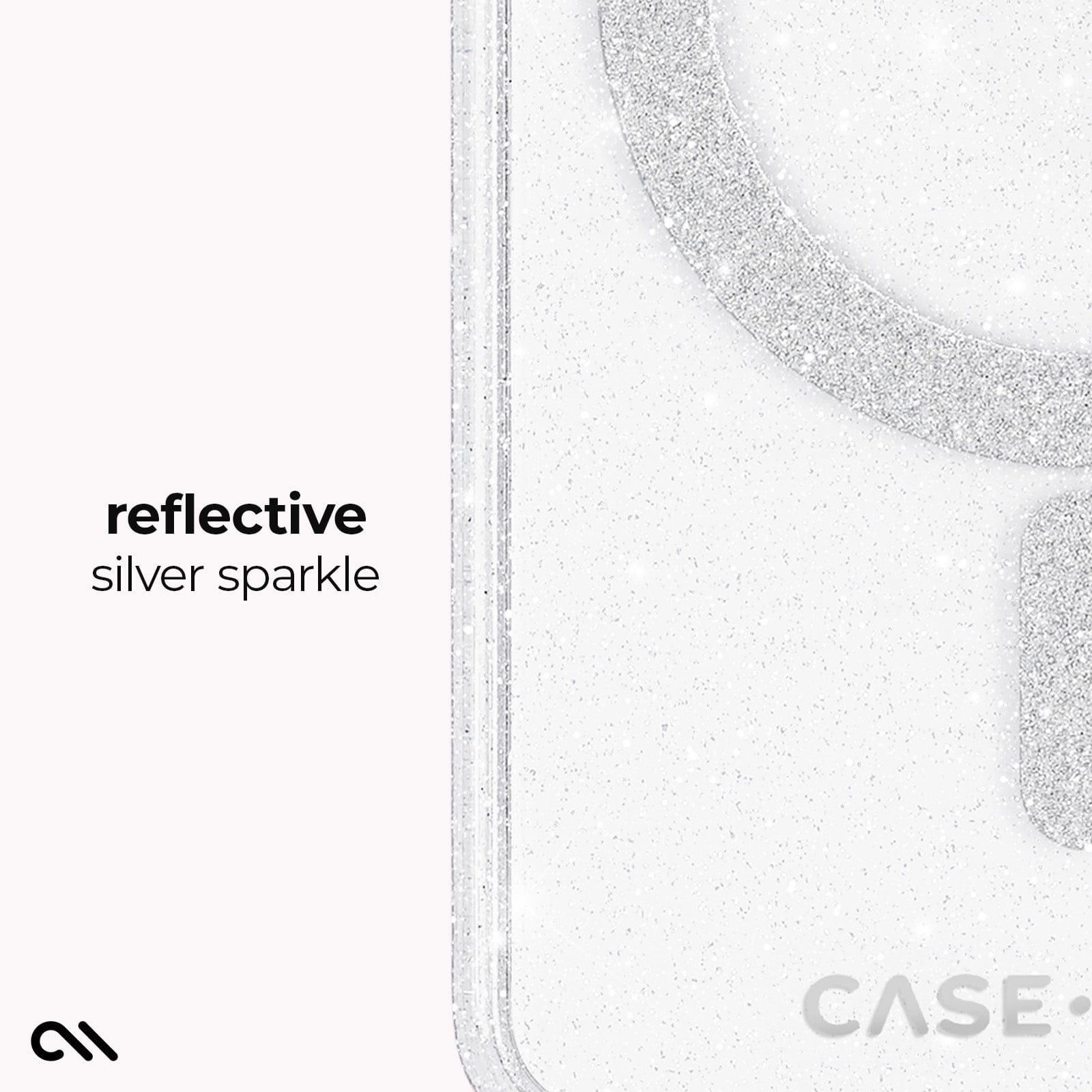 CASE-MATE Phone Cases Sheer Twinkle Silver with Magnet coque Galaxy S26 argentée