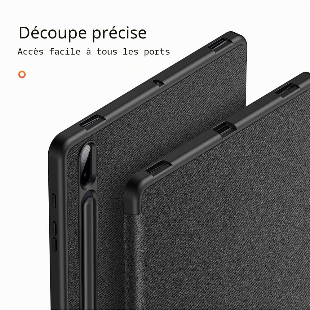 Dux Ducis Domo Series coque Galaxy Tab S8 Plus S7 FE S7 Plus 12,4 pouces noire