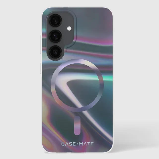 CASE-MATE Phone Cases Soap Bubble avec aimant coque Galaxy S25 irisée anti-chute