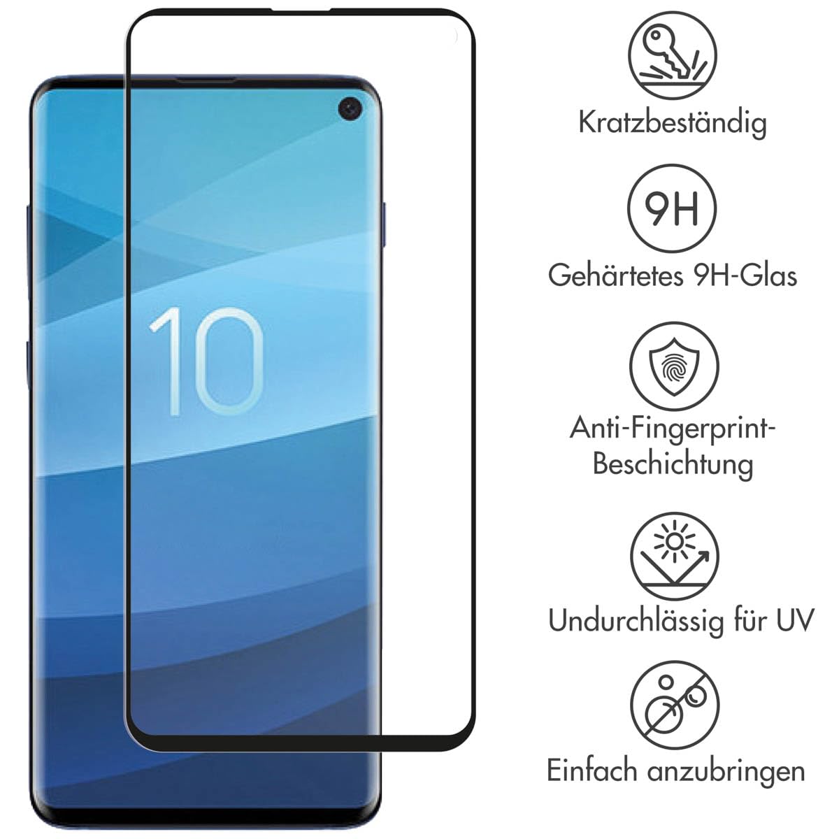 SELENCIA Protection d'écran en verre trempé Galaxy S10e 1 pièce 9H