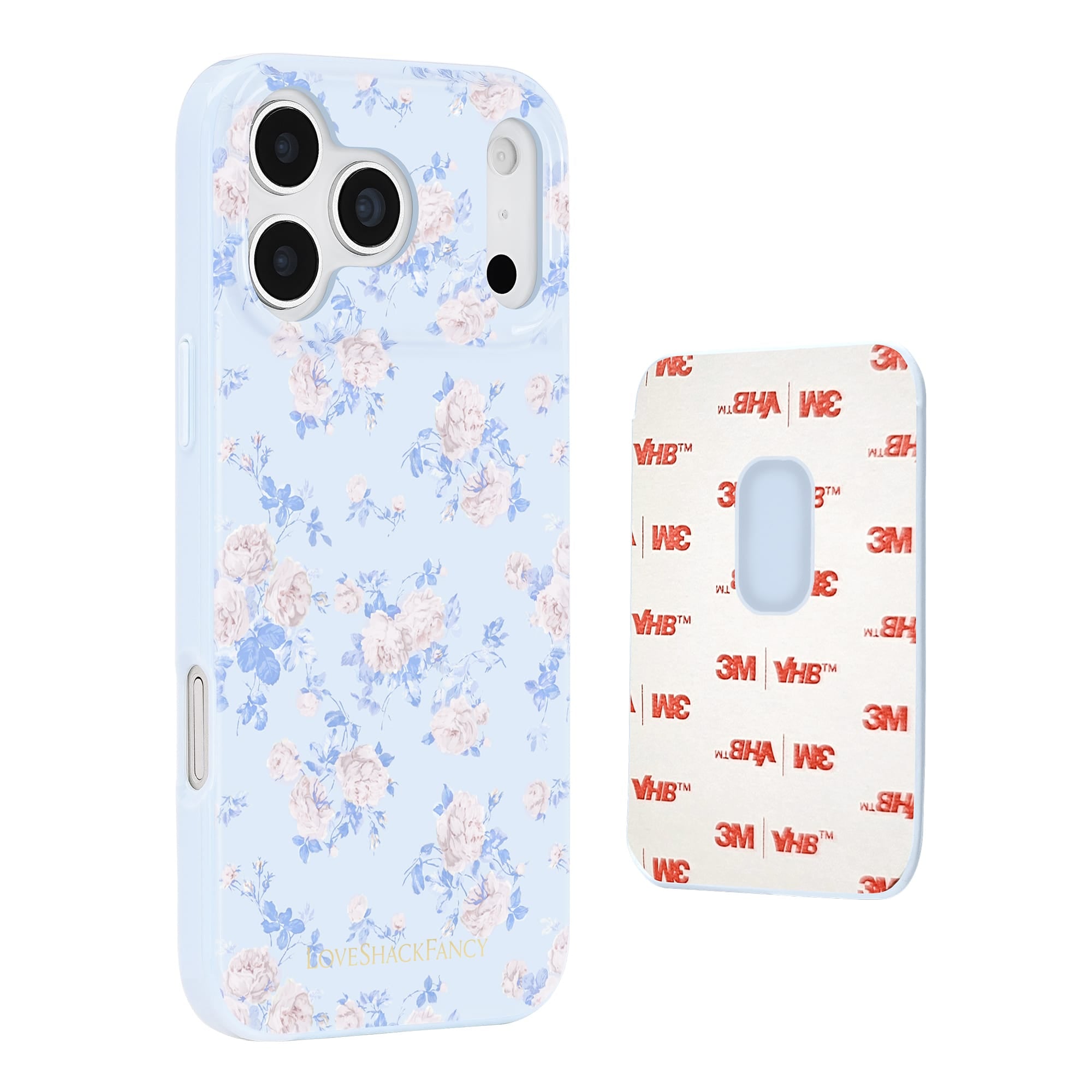 CASE-MATE Phone Accessories Case-Mate x LoveShackFancy Adhesive Bow Wallet portefeuille adhésif bleu