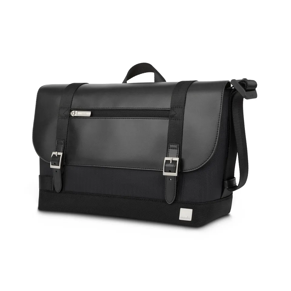 Moshi Bags Carta Compact Messenger Bag sacoche noire 13 pouces RFID