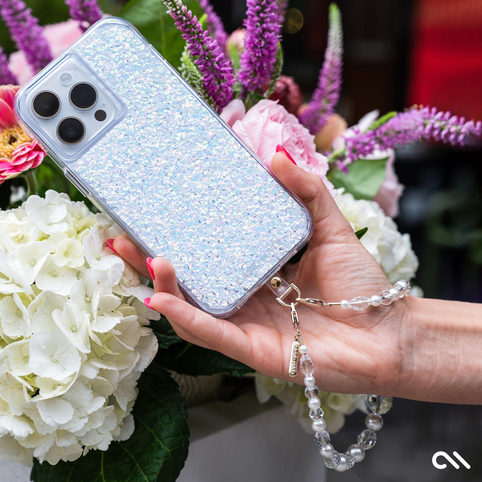 CASE-MATE Phone Accessories Crystal Pearl bijou de téléphone perlé