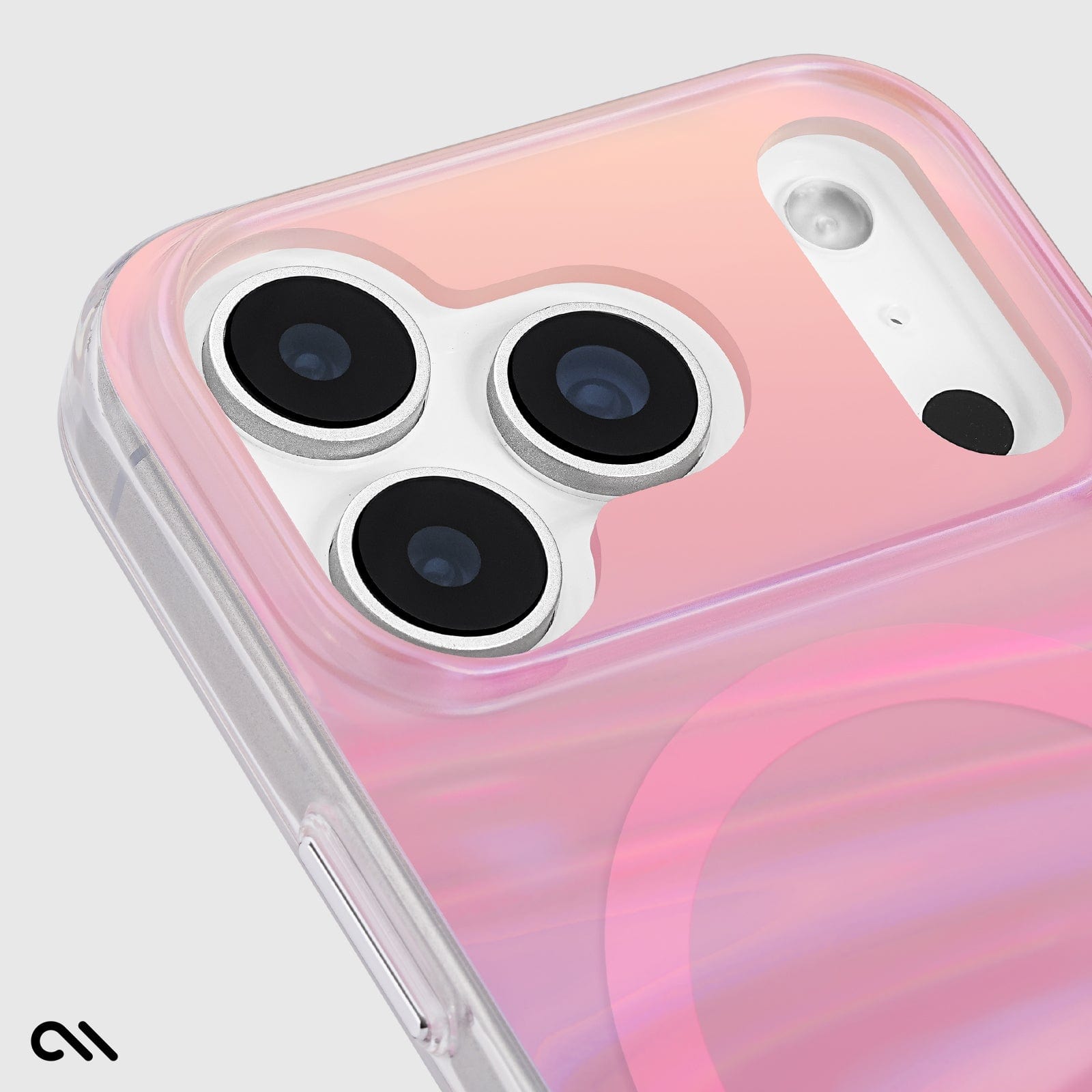 CASE-MATE Phone Cases Peach Soap Bubble MagSafe coque iPhone 17 Pro irisée