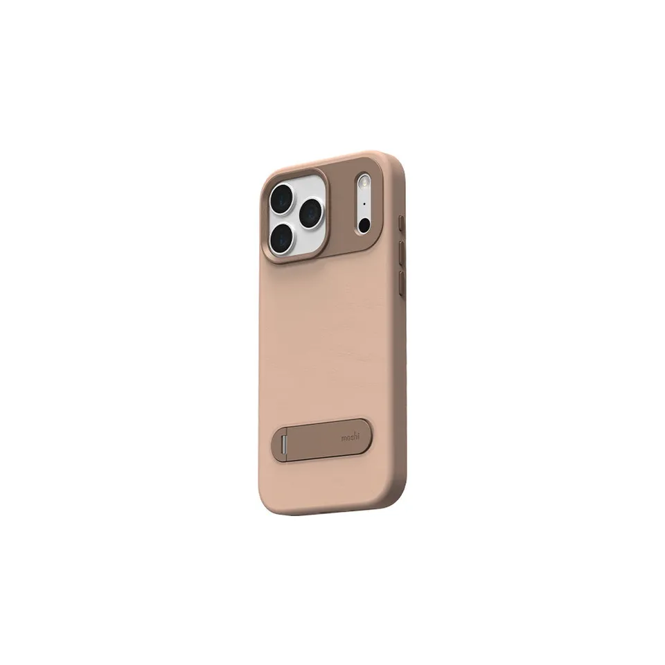 Moshi Cases Kameleon Kickstand coque iPhone 18 Pro béquille brun Milktea