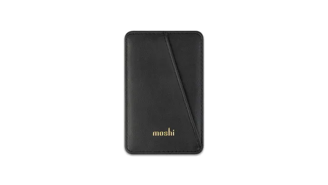 Moshi Wallets SnapTo™ Magnetic Slim Wallet porte-cartes caramel brun magnétique