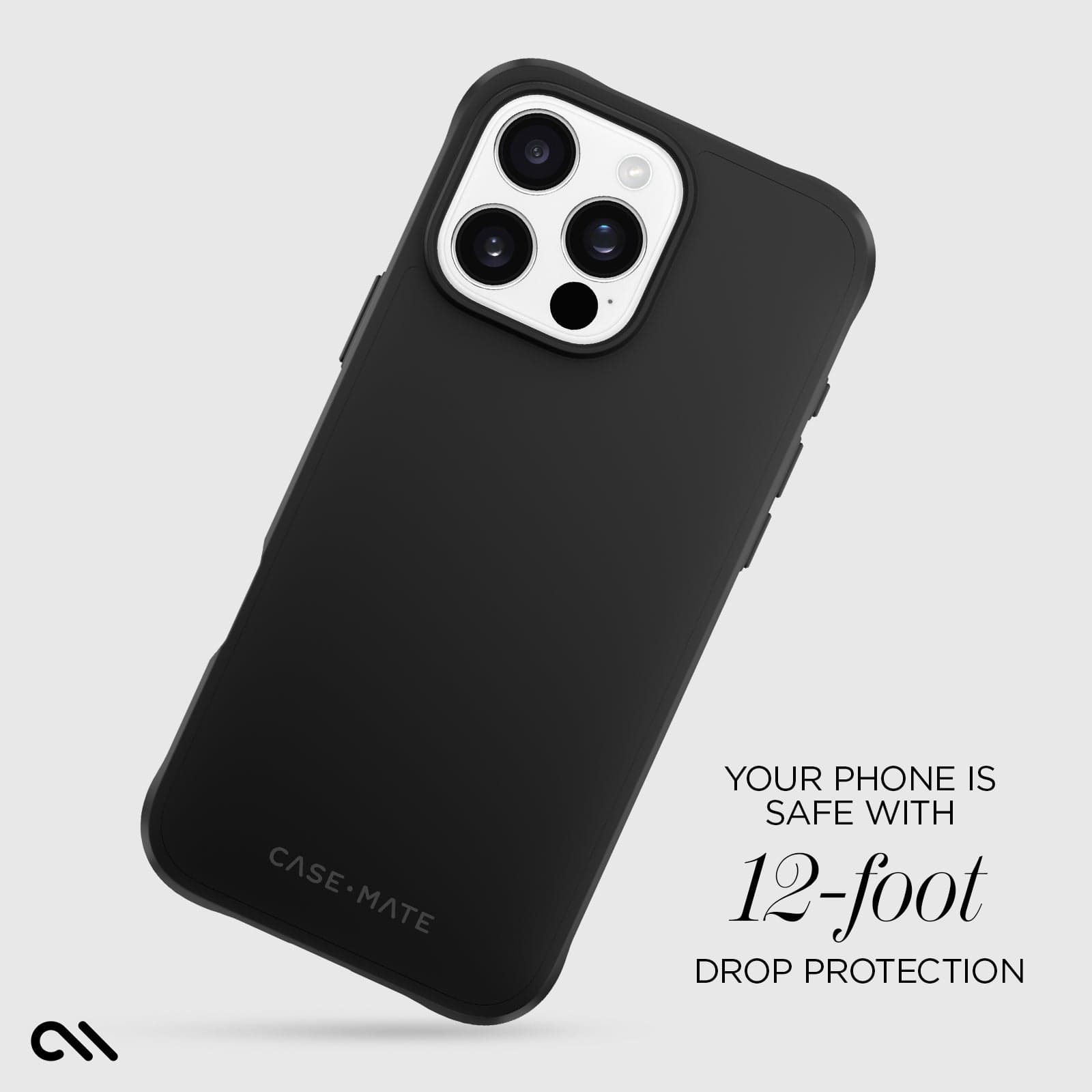 CASE-MATE Phone Cases Tough Black MagSafe coque iPhone 16 Pro Max noire antichoc