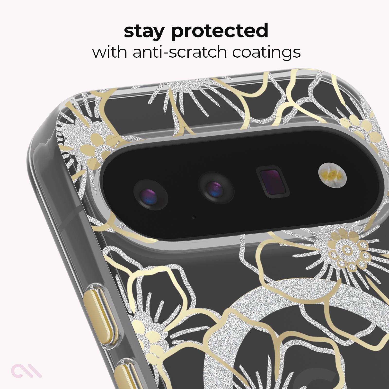 CASE-MATE Phone Cases Floral Gems with Magnet coque Pixel 11 Floral Gems antichoc