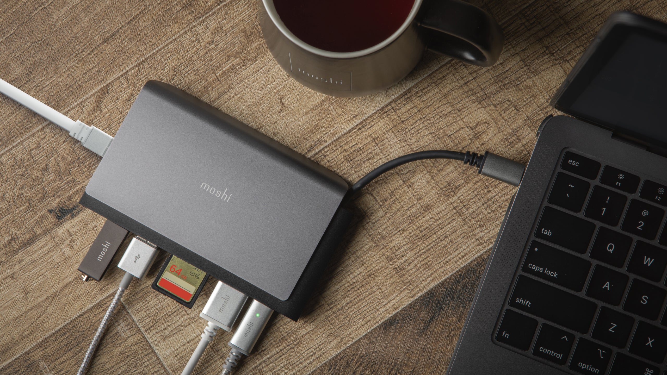 Moshi Hubs and Docks Symbus Mini hub USB-C 7-en-1 HDMI 4K