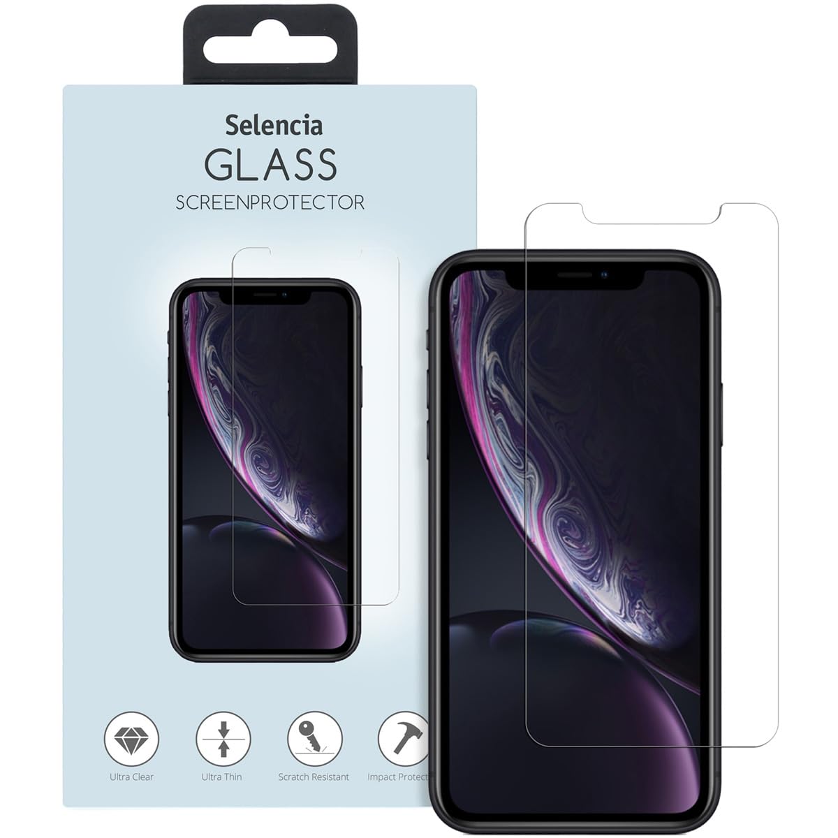SELENCIA Protection d’écran en verre trempé iPhone 11 9H