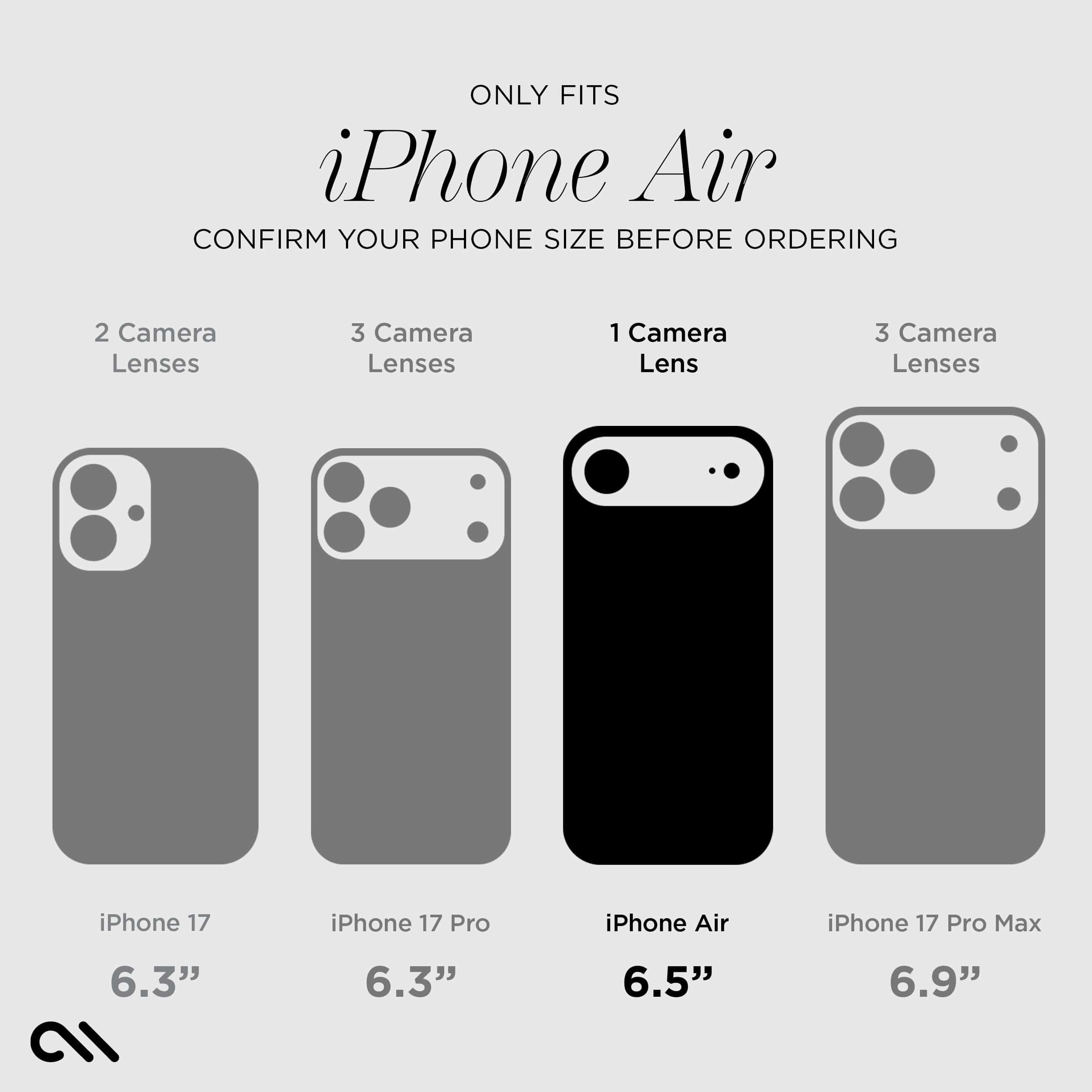 CASE-MATE Lens Protectors Camera Lens Protector Twinkle protection objectif iPhone Air pailletée