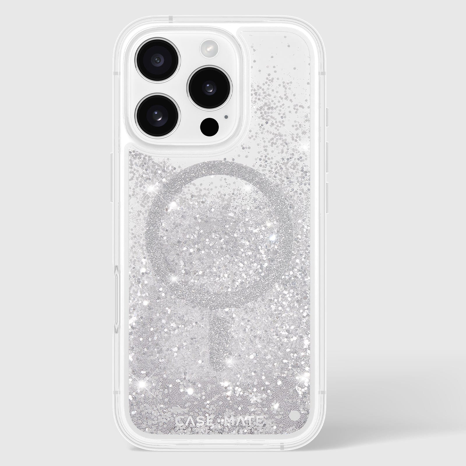 CASE-MATE Phone Cases Waterfall Silver MagSafe coque iPhone 16 Pro argent