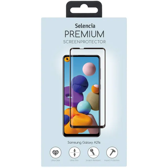 SELENCIA Protection d'écran en verre trempé Samsung Galaxy A21s – 9H