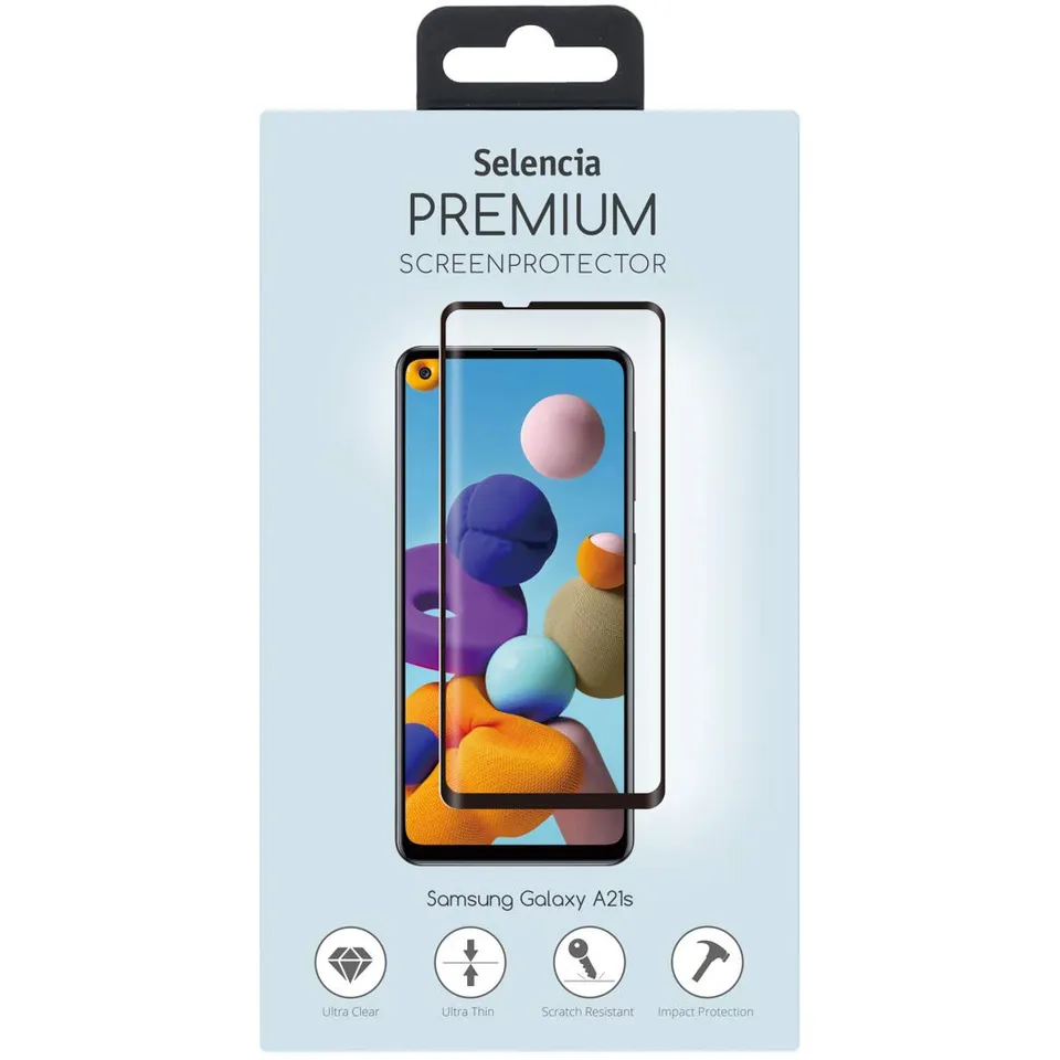 SELENCIA Protection d'écran en verre trempé Samsung Galaxy A21s – 9H