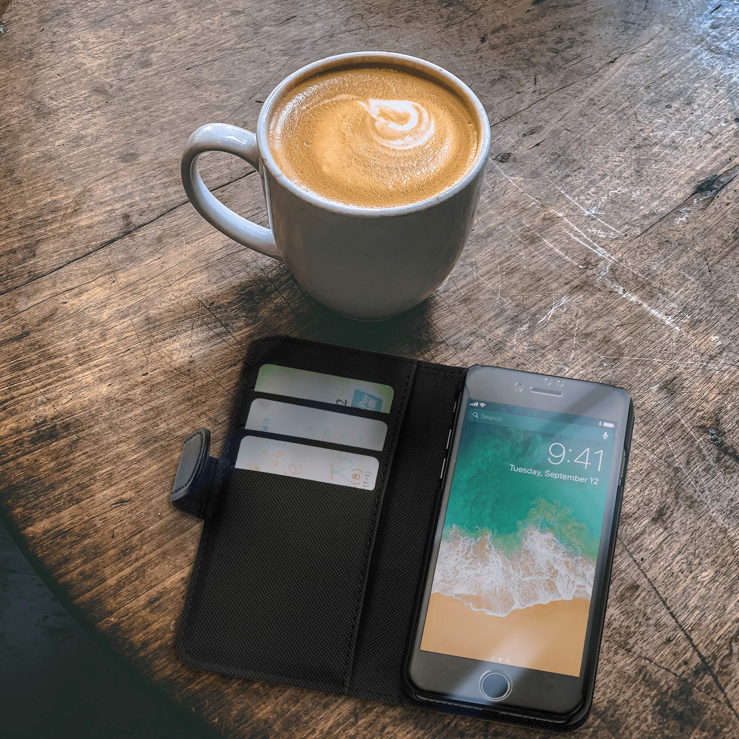 WE Accessoires Smartphone Galaxy S20 Plus étui portefeuille fin