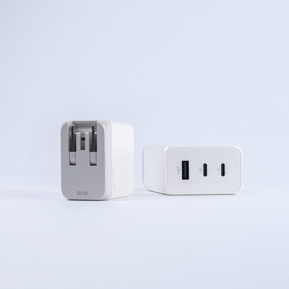Moshi Chargers Rewind USB-C GaN Charger chargeur 65 W trois ports