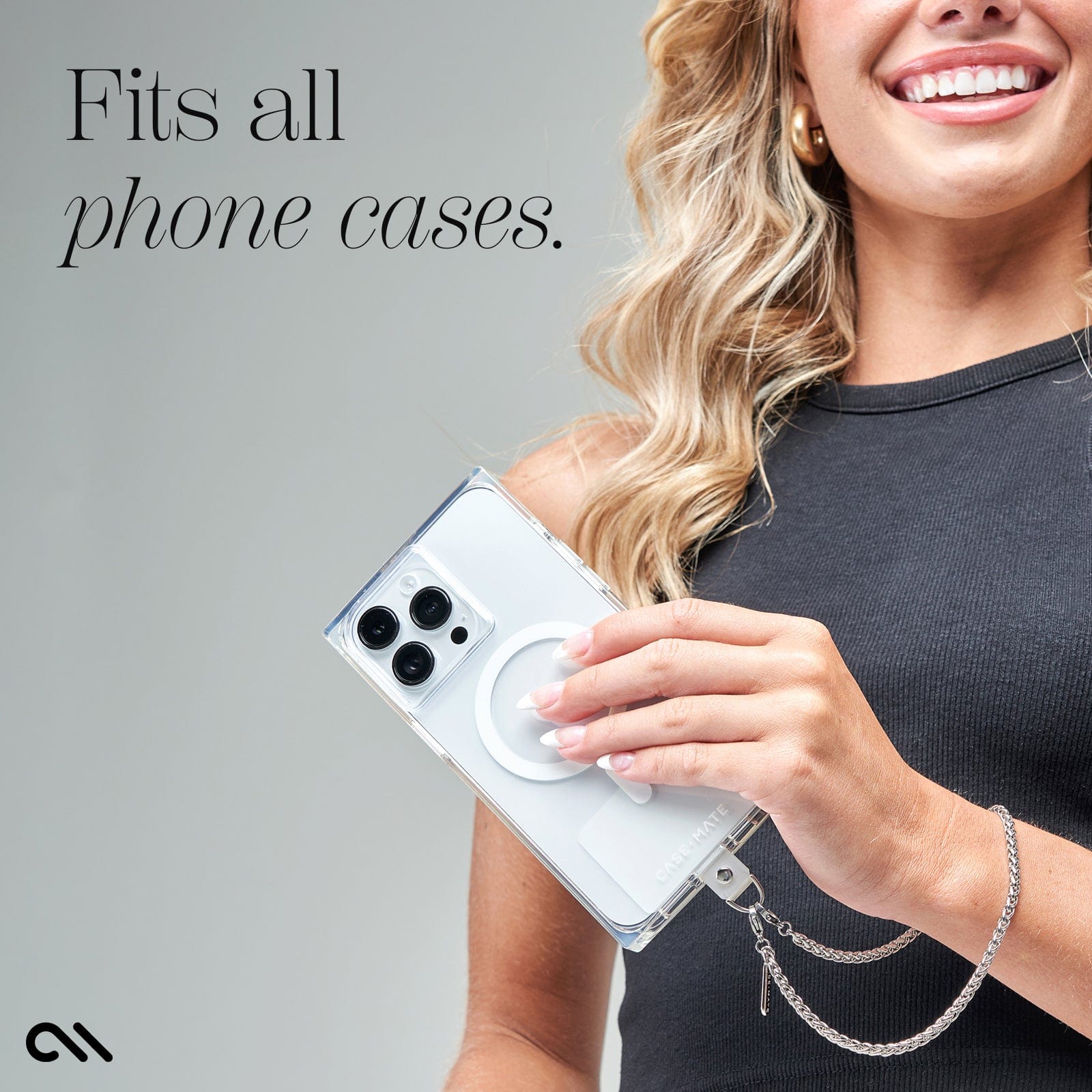 CASE-MATE Phone Accessories Dainty Silver Chain Phone Charm chaîne argentée
