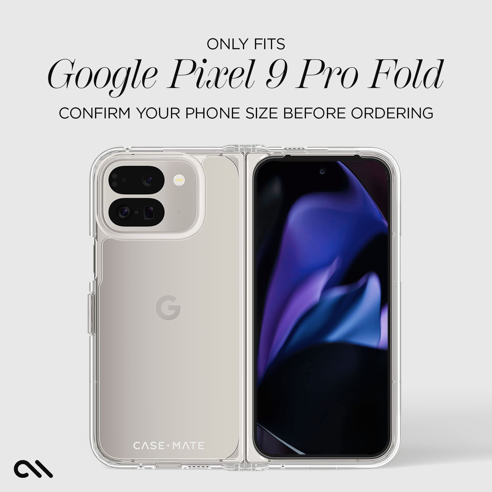CASE-MATE Screen Protectors Ultra Glass Screen Protector verre Pixel 9 Pro Fold, transparent