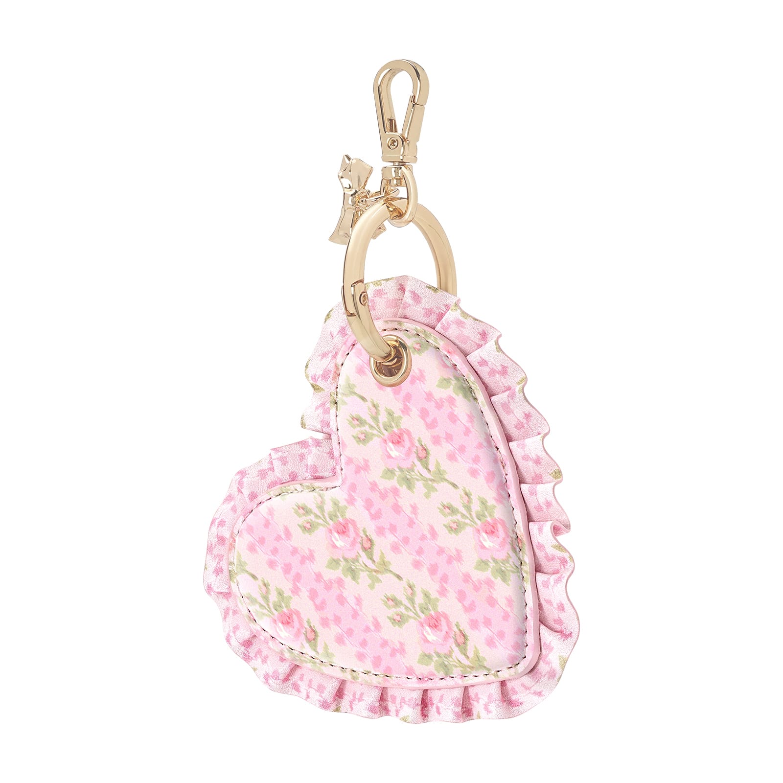 CASE-MATE x LoveShackFancy Ruffled Heart AirTag Keychain Charm porte-clés AirTag