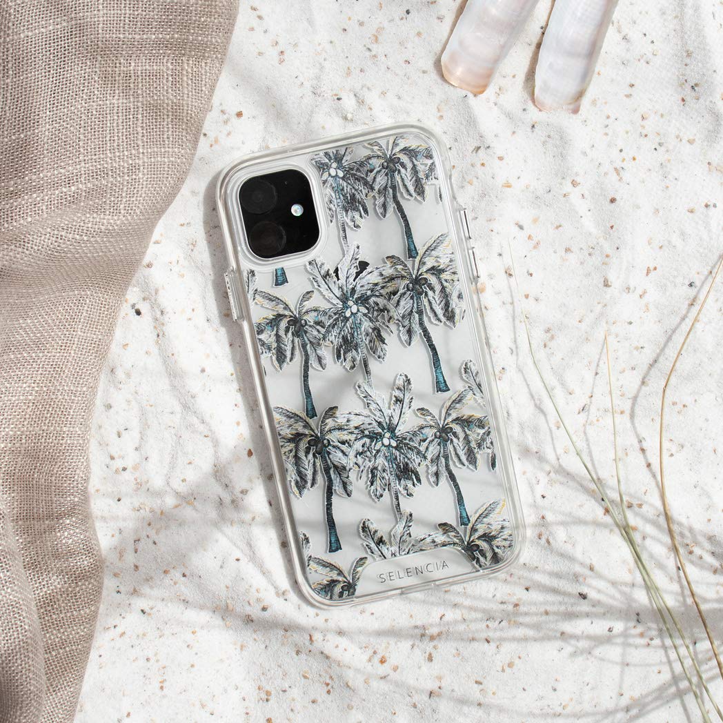SELENCIA Coque arrière Zarya Feathers Samsung Galaxy A50/A30s Samsung Galaxy S20+ Palmtree antichoc
