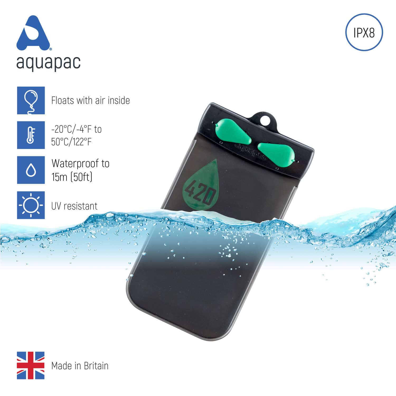Aquapac Travel Stash Pouch pochette étanche submersible TPU