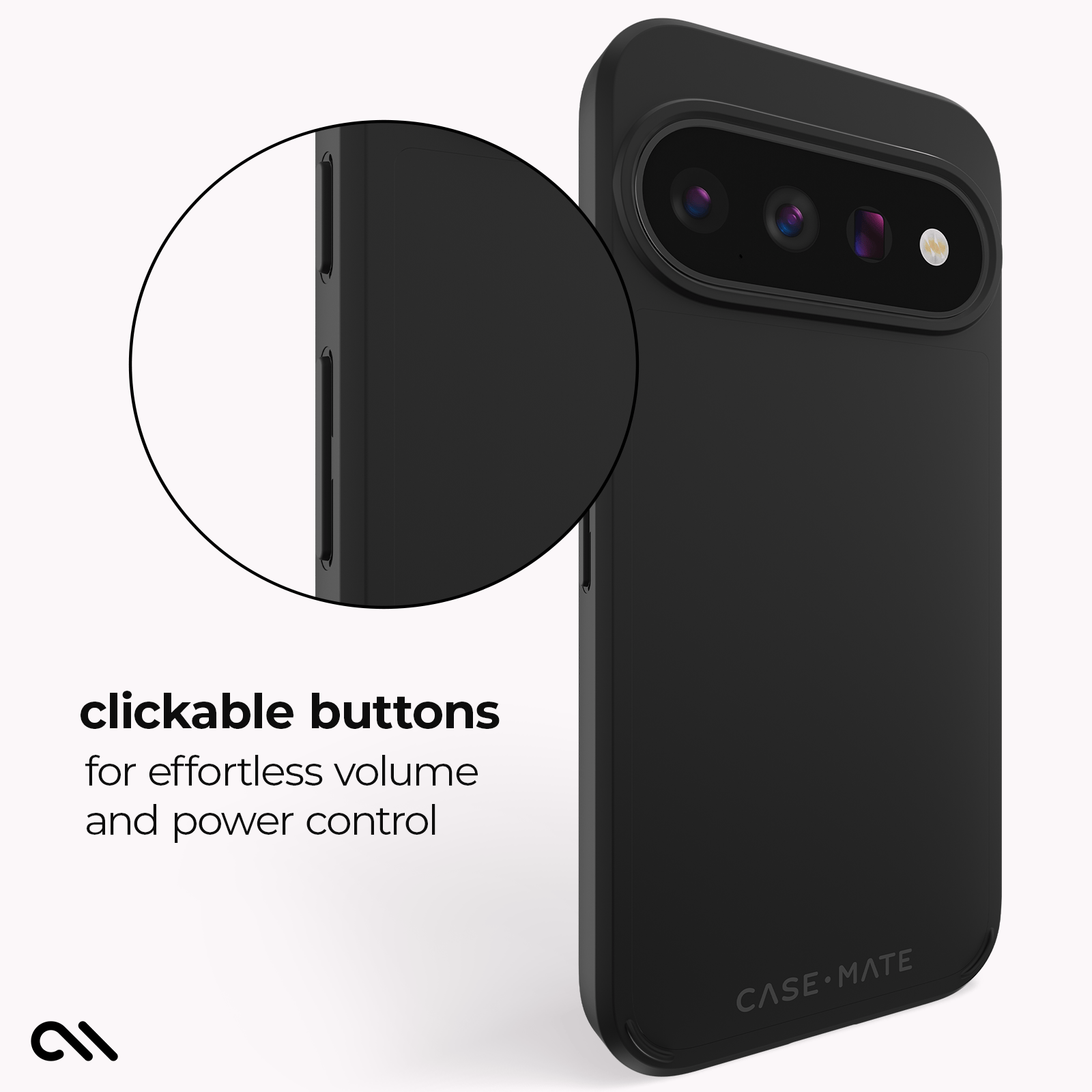 CASE-MATE Tough Black with Magnet coque Pixel 11 Pro noire