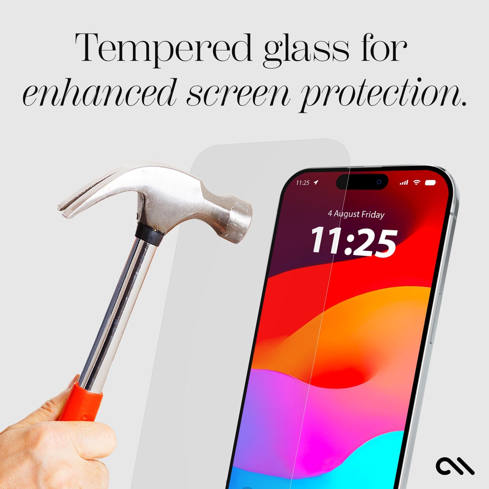 CASE-MATE Screen Protectors Glass Screen Protector verre trempé iPhone 15 Pro Max transparent