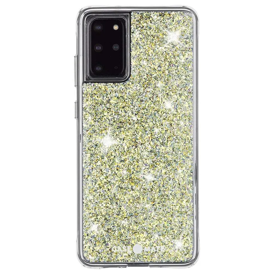 CASE-MATE Phone Cases Twinkle Stardust Galaxy S20+ coque rose argentée