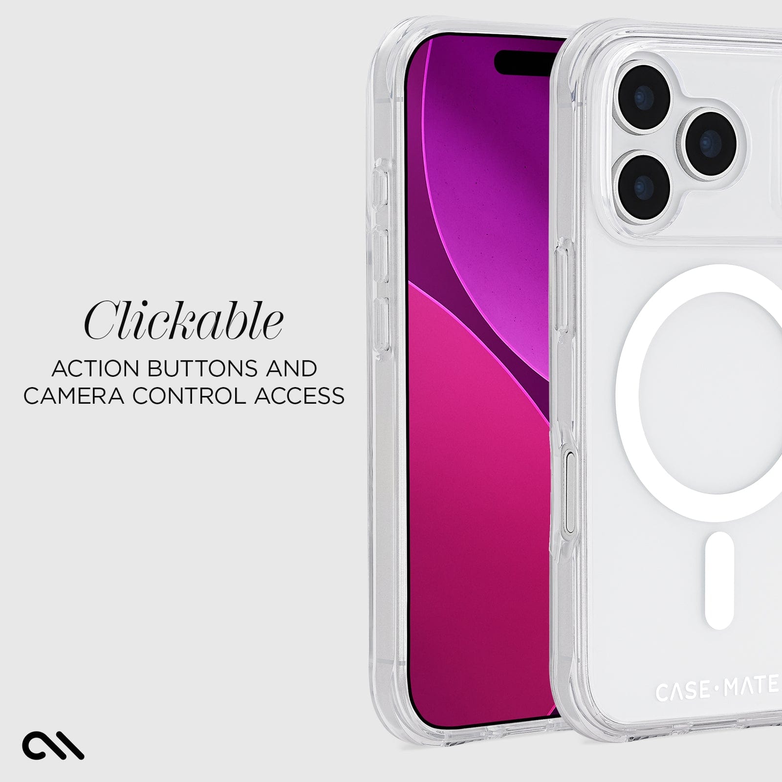 CASE-MATE Tough Clear MagSafe coque iPhone 17 Pro transparente antichoc