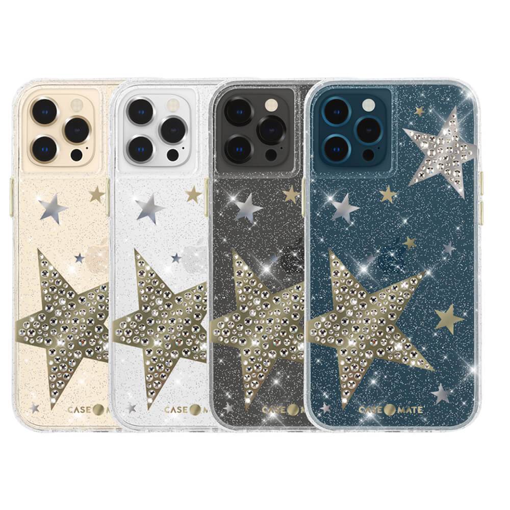 CASE-MATE Phone Cases Sheer Superstar coque iPhone 12 / iPhone 12 Pro étoiles