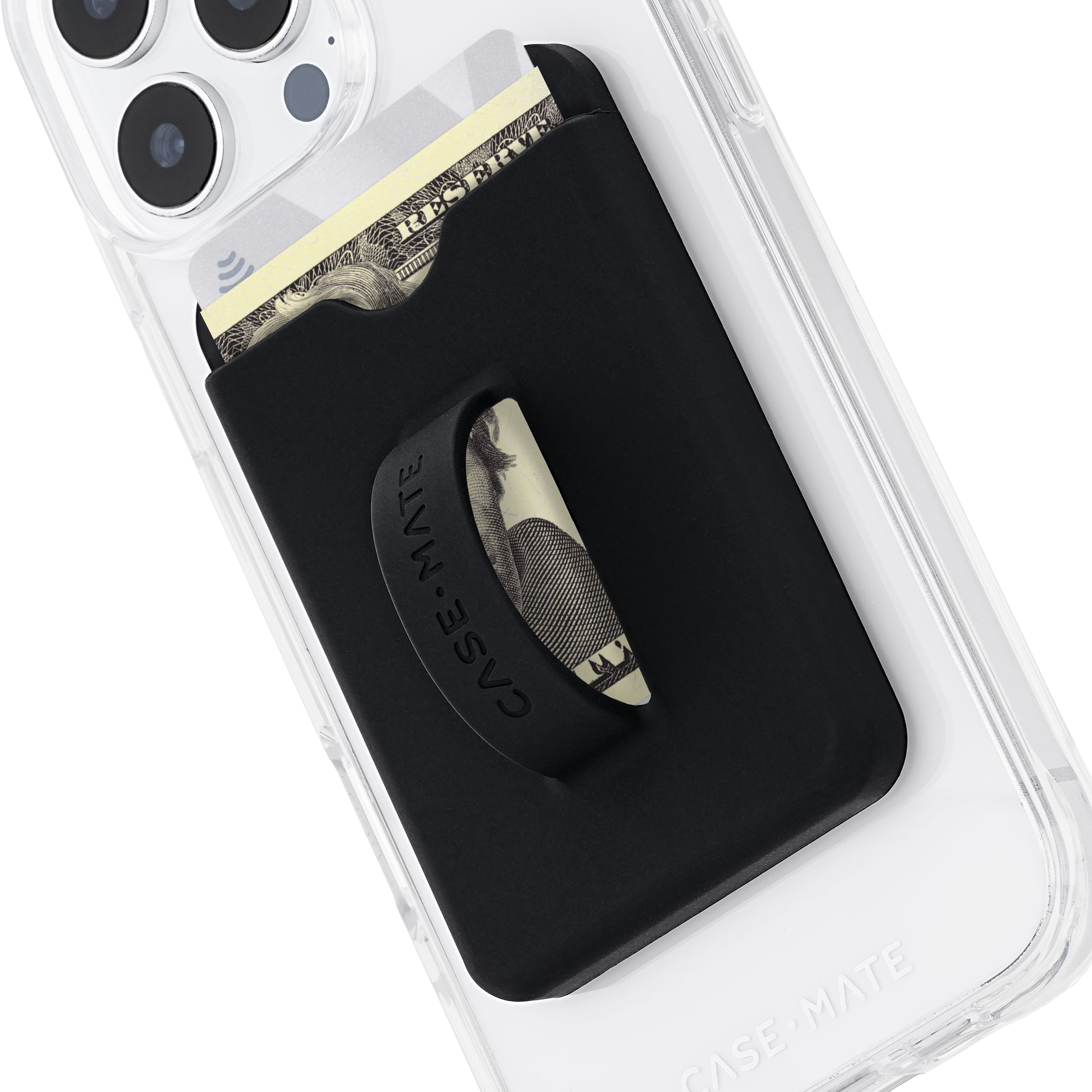 CASE-MATE Loop Grip MagSafe portefeuille magnétique irisé, noir nuit et Twinkle