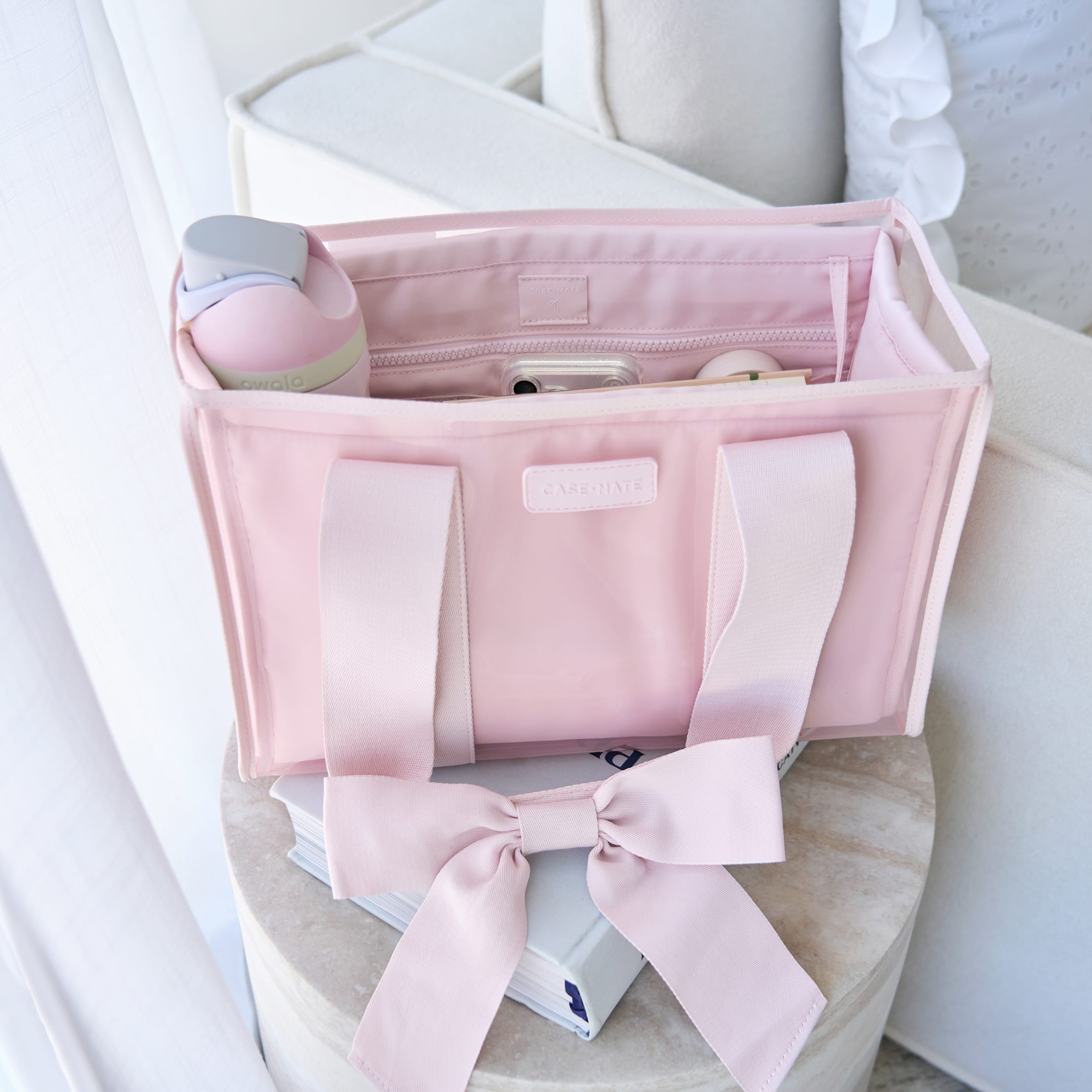 CASE-MATE Tote Accessories Tote Organizer organiseur de sac moyen Ballet Pink 7 compartiments